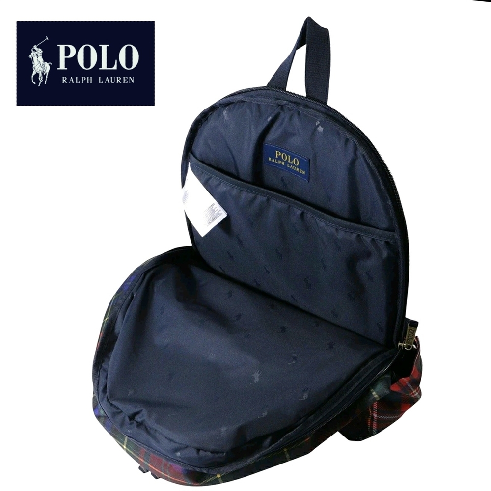 PRICE DROP‼️NWT Polo Ralph Lauren Stewart Bear Tartan Plaid Backpack - Picture 6 of 8
